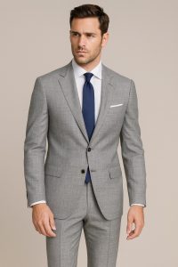 The Light Gray Executive | TORINO Superfine 120's Merino Wool-Lycra Suiting