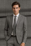 The Charcoal Executive | TORINO Superfine 120's Merino Wool-Lycra Suiting