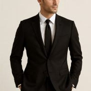 The Dark Gray  | TORINO Superfine 120's Merino Wool-Lycra Suiting