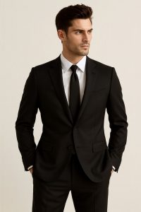 The Dark Gray  | TORINO Superfine 120's Merino Wool-Lycra Suiting