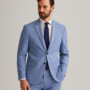 The Deep Indigo Twill | TORINO Superfine 120's Merino Wool-Lycra Suiting