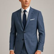 The Royal Azure | TORINO Superfine 120's Merino Wool-Lycra Suiting