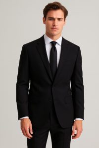 The Black Executive | TORINO Superfine 120's Merino Wool-Lycra Suiting