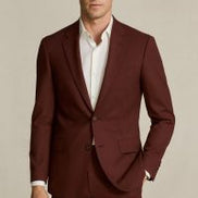 The Dark Red  Navigator | TORINO Superfine 120's Merino Wool-Lycra Suiting