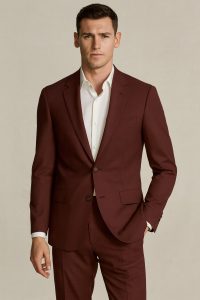 The Dark Red  Navigator | TORINO Superfine 120's Merino Wool-Lycra Suiting
