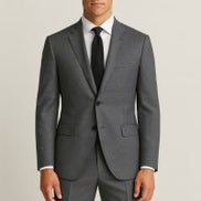 The Graphite | Solid Twill | Super 110's | Woolmark Certified | Luxury Gift Boxed