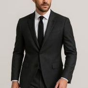 The Anthracite | Solid Twill | Super 110's | Woolmark Certified | Luxury Gift Boxed