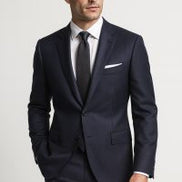 The Midnight | Solid Twill | Super 110's | Woolmark Certified | Luxury Gift Boxed