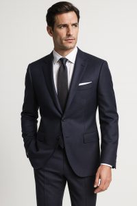 The Midnight | Solid Twill | Super 110's | Woolmark Certified | Luxury Gift Boxed