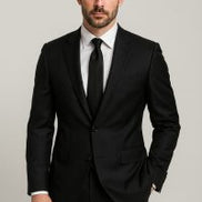 The Midnight | Solid Twill | Super 110's | Woolmark Certified | Luxury Gift Boxed
