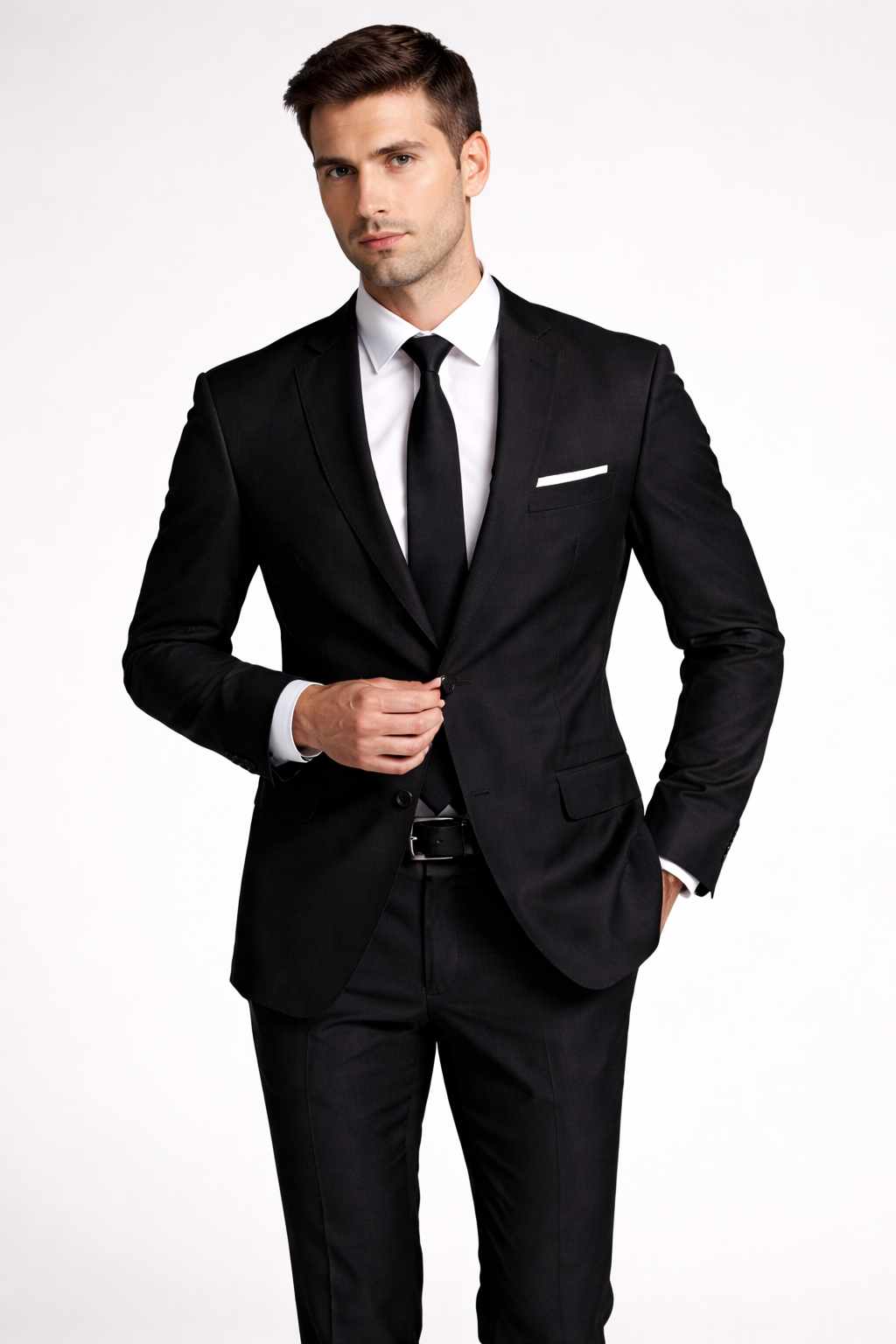 The Essential Navy Micro-Twist | Superfine 120's Fabric