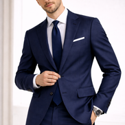 The Regatta Micro-Grid | Superfine 120's Pure Merino Fabric