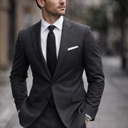 The Slate Executive | Brushed Fine Twill | Superfine Wool & Cashmere Flannel Fabric