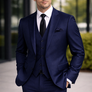 The Midnight Navigator Twill | TORINO Super 120’s Pure Merino Wool Suiting Fabric