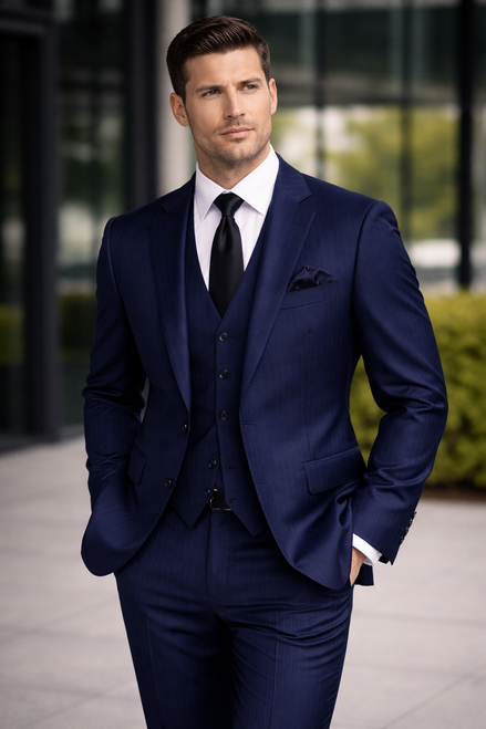 The Midnight Navigator Twill | TORINO Super 120’s Pure Merino Wool Suiting Fabric