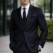 The Silver Modernist Twill | TORINO Super 120’s Pure Merino Wool Suiting Fabric