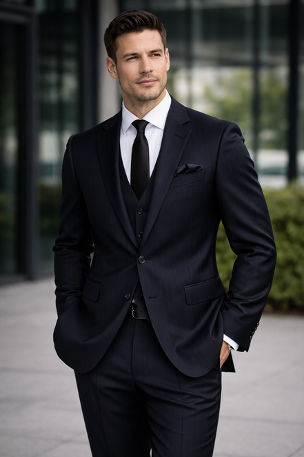 The Silver Modernist Twill | TORINO Super 120’s Pure Merino Wool Suiting Fabric