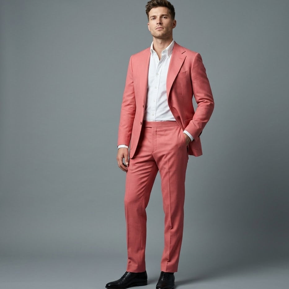 The Coral | Serge | Super 120's | Woolmark Certified | Luxury Gift Boxed