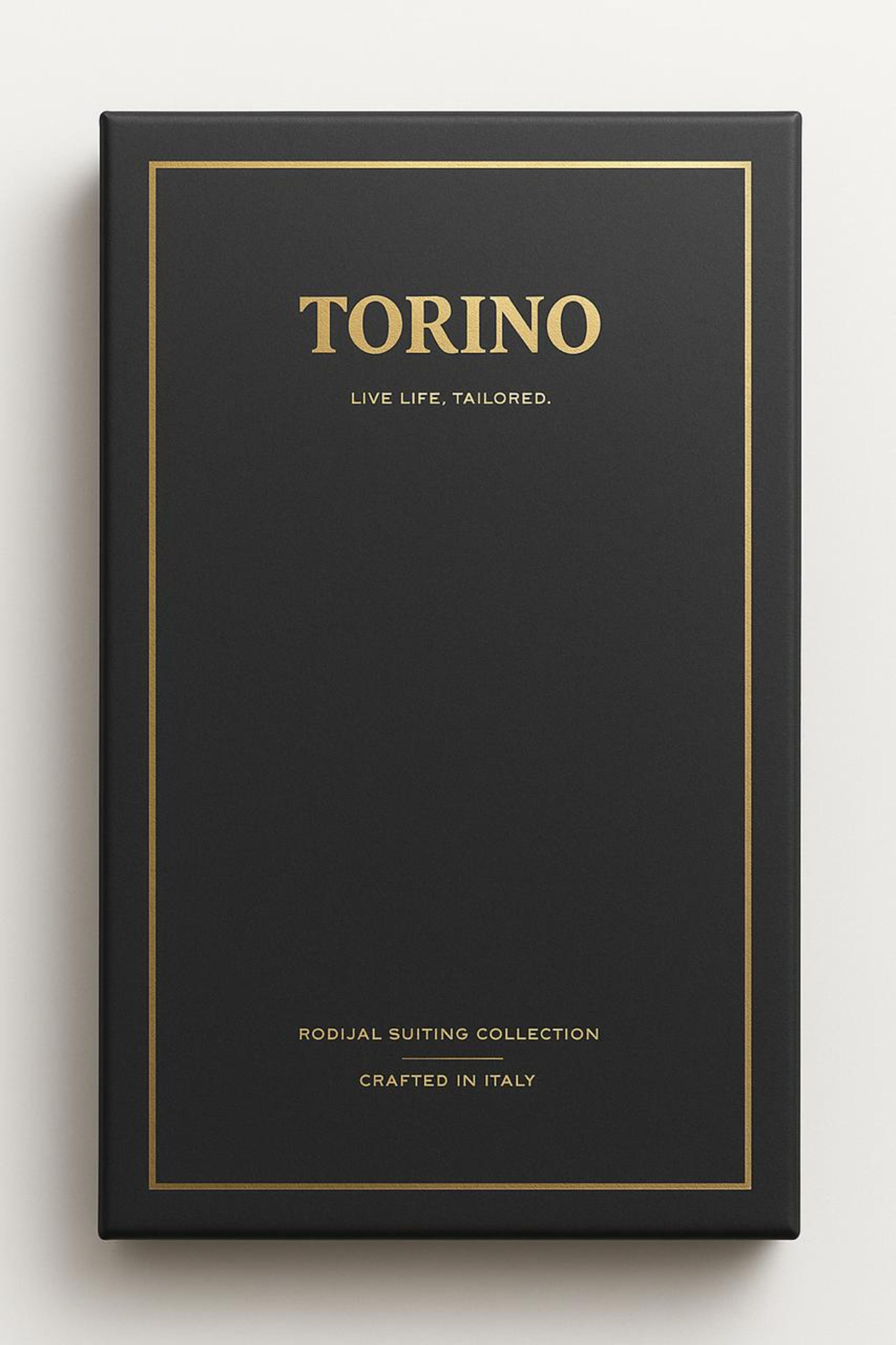 TORINO Super 120’s Wool All-Season Unstitched Suiting Fabric – Pinstripe Pattern – Luxury Gift Box (1.25m Trousers / 3.25m Suits)