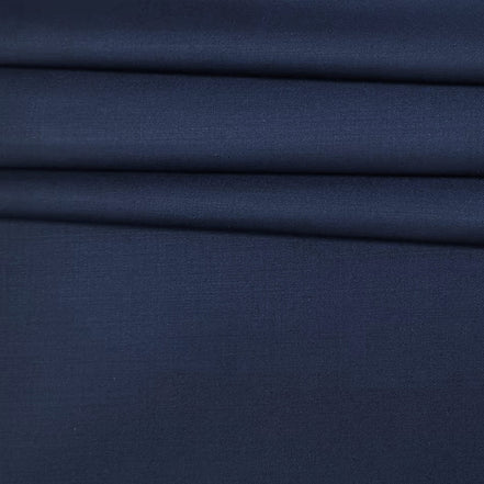 The Navy Blue Birdseye | Precision Micro-Birdseye | Superfine 120's Merino Wool-Lycra Suiting