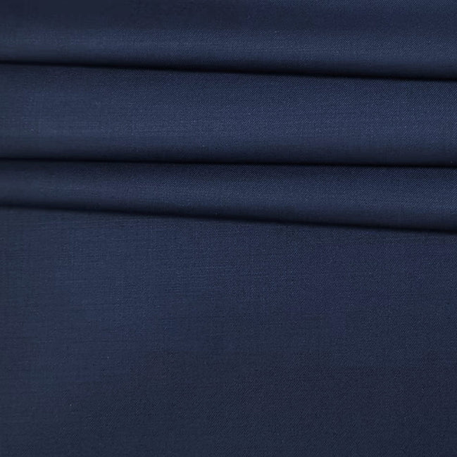 The Navy Blue Birdseye | Precision Micro-Birdseye | Superfine 120's Merino Wool-Lycra Suiting