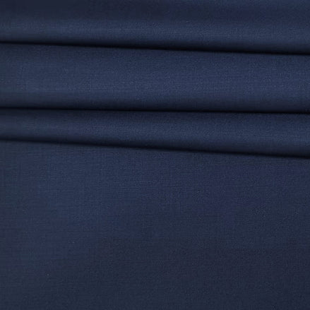 The Navy Blue Birdseye | Precision Micro-Birdseye | Superfine 120's Merino Wool-Lycra Suiting