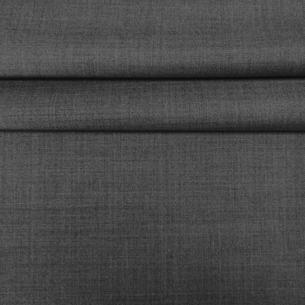 The Iron Charcoal Grey  | Precision Linear Twill | Superfine 120's Merino Wool-Lycra Suiting