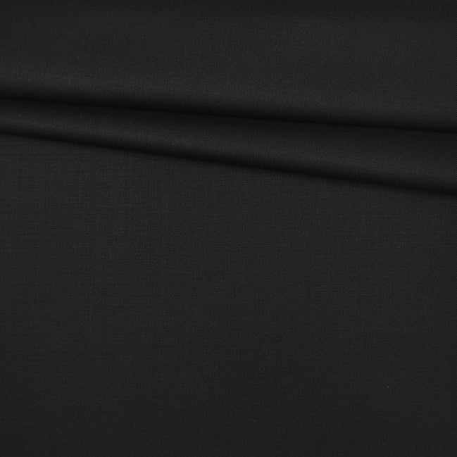 The Navy Distinction | Linear Twill | Superfine 120's Merino Wool-Lycra Suiting