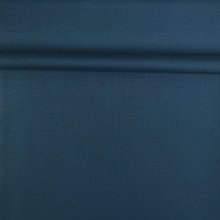 The Essential Midnight | Linear Twill | Superfine 120's Merino Wool-Lycra Suiting