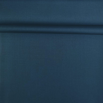 The Essential Midnight | Linear Twill | Superfine 120's Merino Wool-Lycra Suiting