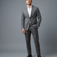 The Silver | Flannel Twill | Super 120's | Woolmark Certified | Luxury Gift Boxed