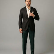 The Espresso | Flannel Twill | Super 120's | Woolmark Certified | Luxury Gift Boxed
