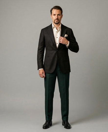 The Espresso | Flannel Twill | Super 120's | Woolmark Certified | Luxury Gift Boxed