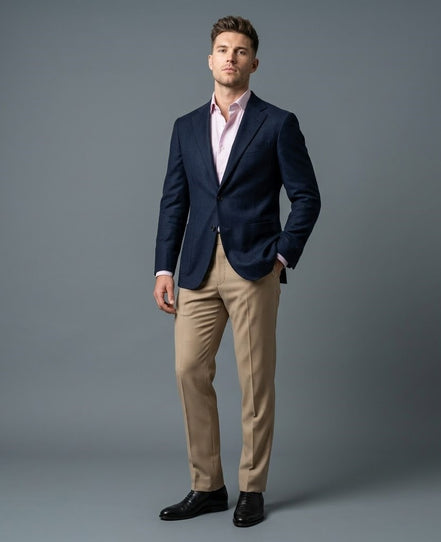 The Midnight Blue | Twill | Super 120's | Woolmark Certified | Luxury Gift Boxed