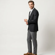 The Pewter | Flannel Twill | Super 120's | Woolmark Certified | Luxury Gift Boxed