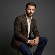 The Espresso | Flannel Twill | Super 120's | Woolmark Certified | Luxury Gift Boxed